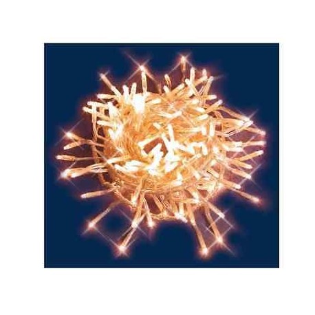 SERIE MINI LUCI NATALE 180 CAVO TRASPAR. LUCE CALDA 9 MT DA INTERNO LOTTI 06065