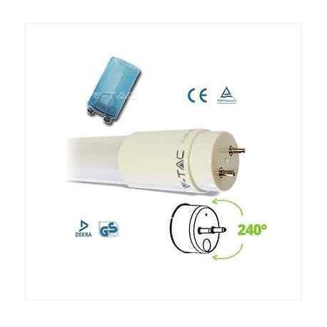 6147 V-TAC LED TUBO VETRO A LED OPACO 14W BIANCO FREDDO 90CM IP20 6000K