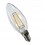 LAMPADA LED OLIVA TRASP. E14 2W 3000K FILAM. VTAC COD.4260