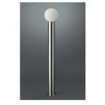 PALO DA GIARDINO ACCIAIO INOX MINI SFERA H.80CM 230V E27 20W MASSIVE 16172/47/15