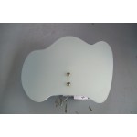 APPLIQUE ONDA E27 VETRO SATINATO BIANCO SILL COD. MANINAAPCRBI