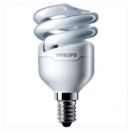 LAMPADINA PHILIPS TORNADO 8W prod. 40W E14 2700K LUCE CALDA SPIRALE TORN8WWE14