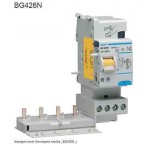 BLOCCO DIFFERENZIALE 4P 0.5A FINO A 25A AC 2M HAGER COD. BG426N