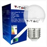 LAMPADA LED MINISFERA ATTACCO E27 6W 6000K LUCE FREDDA BIANCA VTAC V-TAC 4249