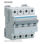 INTERRUTTORE AUTOMATICO MAGN. 4P 20A 6KA C 4M HAGER COD. MCA420