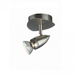 SPOT FARETTO SOFFITTO PARETE SINGOLO NICKEL 1X GU10 230V MASSIVE COMET COD. 549401710