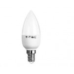 LAMPADA LED OLIVA OPALE ATTACCO E14 6W 2700K LUCE CALDA VTAC V TAC COD. 4215