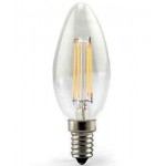 LAMPADINA A LED A FILAMENTO PHILIPS CANDELA 40W E14 2700K, LUCE CALDA 2 PZ