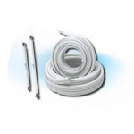 TUBO IN RAME PER CONDIZIONATORI RIVESTIMENTO BIANCO 1/4"x0.80mm MCAIR TUB14-080