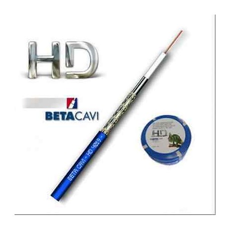 CAVO COASSIALE HD 75OHM LSZH BLU 3.3MM  MAT. 100mt CPR BETA CAVI HD4019