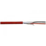 CAVO ANTINCENDIO RAME FRHRR 2X0.50 TWISTATO SCHERM. LSZH 6.10mm ROSSO FRHRR20