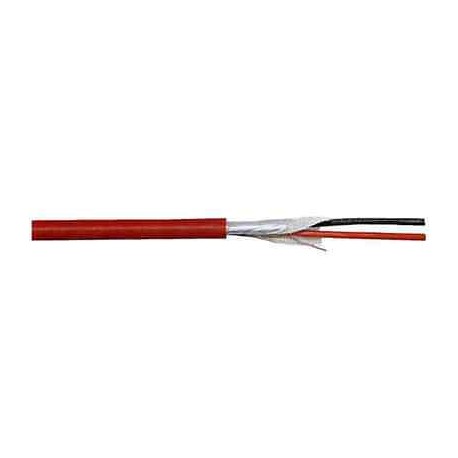 CAVO ANTINCENDIO RAME FRHRR 2X0.50 TWISTATO SCHERM. LSZH 6.10mm ROSSO FRHRR20