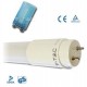 TUBO LED T8 VETRO OPACO 24W LUCE BIANCA 6000K 150CM + STARTER VTAC V-TAC 6228