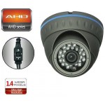 TELECAMERA ANALOG AHD MINIDOME 1500TVL 960P 24IR 1,4MP 3.6mm ANTRACITE ENVIO