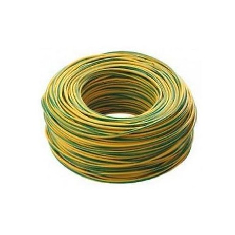 CAVO ELETTRICO CORDA CORDINA N07V-K UNIPOL. 1X25MMQ GIALLO/VERDE AL METRO IR25GV