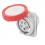 PRESA FISSA DA INCASSO 10° HP IP67 3P+N+T 16A 400V CABL A VITE GEWISS GW62232H