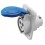 PRESA  FISSA INCASSO 10° HP IP44/IP54 2P+T 16A 200-250V 50/60HZ GEWISS GW62205H