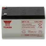 BATTERIA AL PIOMBO ACIDO CON AGGANCIO RAPIDO 12V 7AH 2.2Kg YUASA 12-7 NP7-12