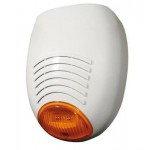 SIRENA ABS ANTINTRUSIONE PER ESTERNO IP54 12V AUTOALIM 2.2Ah BIANCO AMC SR136