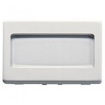 PULSANTE PORTANOME ILLUMINABILE 250VAC NA 10A 3 MOD BIANCO GEWISS SYSTEM GW20024