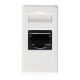 CONNETTORE TELEFONICO RJ11 2 COPPIE TWISTATO BIANCO 1MOD GEWISS SYSTEM GW20251