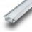 PROFILO INCASSO ALLUMINIO DA 1MT PER STRIP LED CON VETRO OPACO VTAC V-TAC 9990