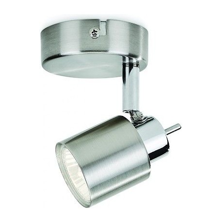 FARETTO SINGOLO SOFFITTO PARETE MERANTI SPOT GU10 NICKEL SATINATO PHILIPS 50310/17/E7