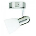 FARETTO BURLAP SPOT 1 X E14 MAX 40W NICKEL SATINATO VETRO PHILIPS 50230/17/E7