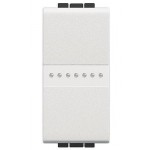 INTERRUTTORE COMANDO ASSIALE 1P 16A 250Vac 1M BIANCO BTICINO LIVINGLIGHT N4051A