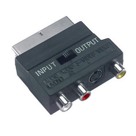 ADATTATORE DA RCA A SCART 21 POLI AUDIO/VIDEO ELCART 45/07404