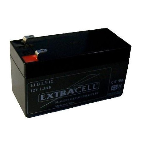 BATTERIA RICARICABILE AL PIOMBO 12V 1.3AH LUN9,5xAL5xPR4cm EXTRACELL DW12-1.3