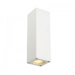 APPLIQUE DA PARETE THEO UP/DOWN QUADRATO BIANCO  2xGU10 2x50W SLV LTB 152081