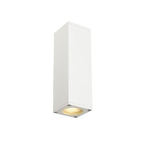 APPLIQUE DA PARETE THEO UP/DOWN QUADRATO BIANCO  2xGU10 2x50W SLV LTB 152081 