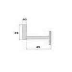 STAFFA MURO/PALO PER ANTENA PARABOLICA ST45M Ø40cm L 23cm H 25cm FRACARRO 289281