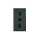 PRESA ELETTRIC BIVALENTE 1 MOD 2P+T 16A 250V P11/P17 UNIVEL SCAME EVOLUTION 6403