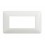 PLACCA 4 POSTI COLORE BIANCO TECNOPOLIMERO BTICINO AM4804BBN