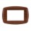 PLACCA CLASSIC 3 MODULI LEGNO CILIEGIO TECNOPOLI UNIVEL SCAME EVOLUTION 7013.XCH