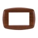 PLACCA CLASSIC 3 MODULI LEGNO CILIEGIO TECNOPOLI UNIVEL SCAME EVOLUTION 7013.XCH