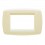 PLACCA CLASSIC 3 MODULI COLORE AVORIO TECNOPOLIM. UNIVEL SCAME EVOLUTION 7013.AV