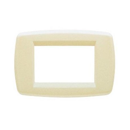 PLACCA CLASSIC 3 MODULI COLORE AVORIO TECNOPOLIM. UNIVEL SCAME EVOLUTION 7013.AV