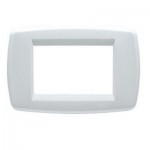 PLACCA CLASSIC 3 MODULI COLORE BIANCO TECNOPOLIM. UNIVEL SCAME EVOLUTION 7013.B