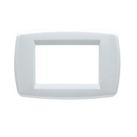 PLACCA CLASSIC 3 MODULI COLORE BIANCO TECNOPOLIM. UNIVEL SCAME EVOLUTION 7013.B