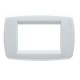 PLACCA CLASSIC 3 MODULI COLORE BIANCO TECNOPOLIM. UNIVEL SCAME EVOLUTION 7013.B