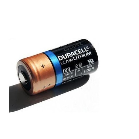 BATTERIA AL LITIO LITHIUM M3 3V IN BLISTER DURACELL CR123A CR123 DL123A EL123