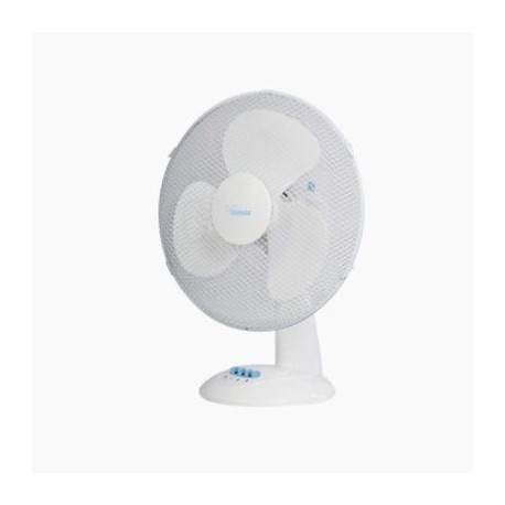 VENTILATORE DA TAVOLO DIAM.30CM BIANCO/AZZURRO OSCILLANTE 3 VELOCITA' BIMAR VT39