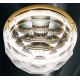 FARETTO INCASSO CRISTALLO E ORO 12V GU4 D.6,6cm F. 5cm NEW ORALIGHT 450/F.ORL