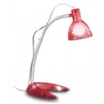 LAMPADA LUME DA TAVOLO IN METALLO COLORE ROSSO 230V E14 ROSSINI P.5723-R