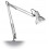 LAMPADA LUME TAVOLO GRIGIA CON MORSETTO - ORIENTABILE 230V E27 ROSSINI M.5526-GR