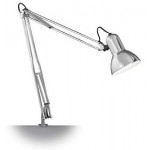 LAMPADA LUME TAVOLO GRIGIA CON MORSETTO - ORIENTABILE 230V E27 ROSSINI M.5526-GR