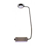 SOSPENSIONE RIGIDA NICHEL ONDA 230V E27 GRIGIO SATINATO ALTEZ. 82cm PANZERI L3832
